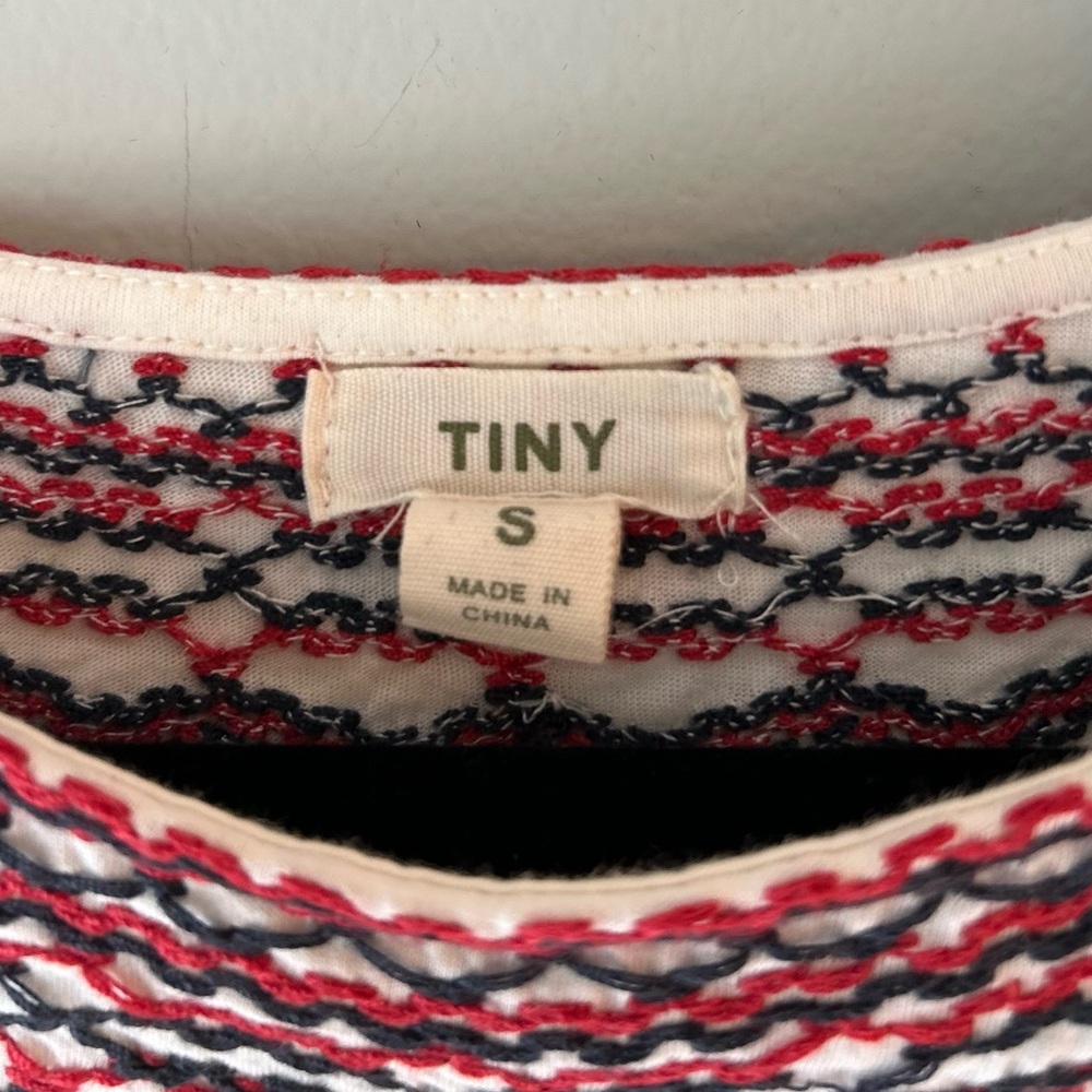Anthropologie Tiny Linni Smocked Embroidered Top Women's Size Small - Picture 6 of 10